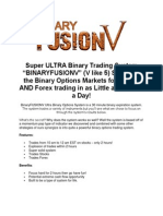 Binaryfusionv Ultra Binary Options System