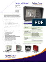 VoIP Outdoor Intercom With Keypad Operations Guide