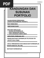 Format Susunan Portfolio