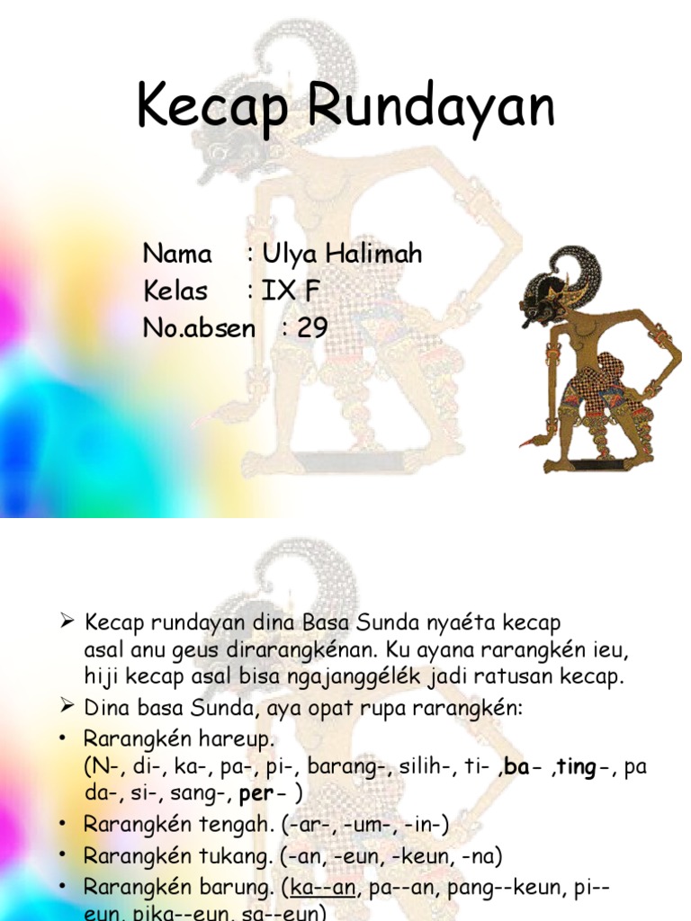 Kecap Rundayan