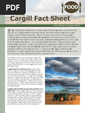 Cargill Fact Sheet