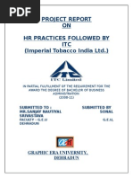 A Study of HR Practices in ITC