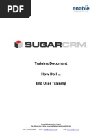 SugarCRM Training End User