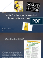 Partie 1 - Loi Sur La Sant Et Scurit Au Travail