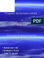 Program de Formare A