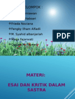 Esai Dan Kritik Sastra