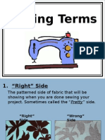 Sewing Terms Part 1