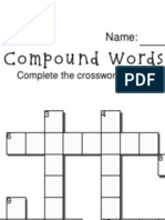 Compound W Ords Compound W Ords: Complete The Crossword Below