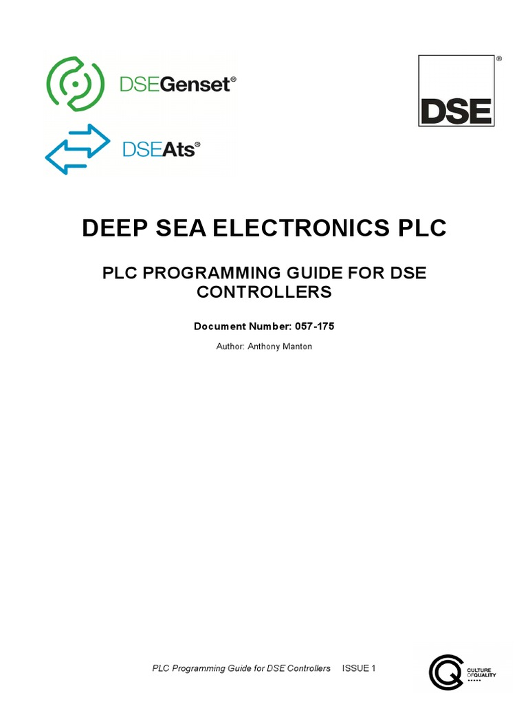 PLC Programming Guide For Dse Controllers | PDF | Timer | Icon (Computing)