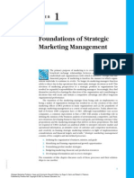 Foundations of Strategic Marketing Mangement