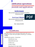 Humidification Operations: Fundamentals and Applications