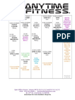 Class Schedule Jan 2015