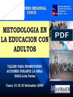 3. Metodologia en La Educacion Con Adultos.
