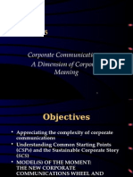 Corporate Communications: A Dimension of Corporate Meaning