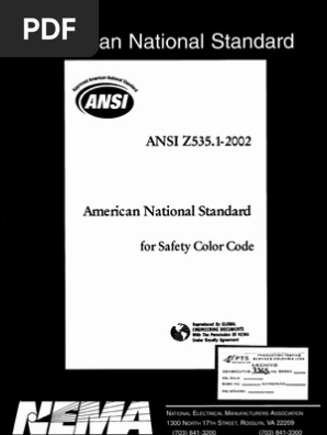 Ansi Z535 Color Chart Pdf