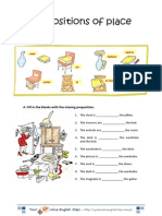 29976608 Prepositions of Place Worksheet