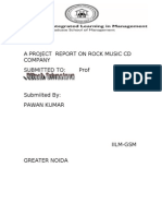 A Project Report On Rock Music CD Company Submitted To: Prof