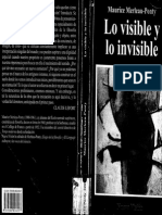 Merleau Ponty Visible e Invisible