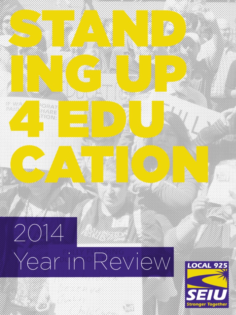 Standing Up 4 Education 2014 Year in Review PDF Social
