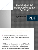 Encuestas de Percepción de La Calidad