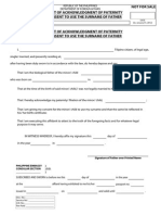Affidavit of Acknowledgment of Paternity PDF