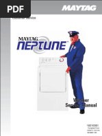 Maytag Neptune Washer Service Manual MAH6500AWW | Washing Machine