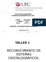 Taller 1 Reconocimiento de Sistemas Cristalográficos