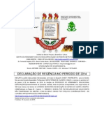 Declaração de Regência Maria Tereza de Oliveira Coelho 11189801