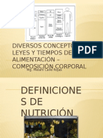 Conceptos, Leyes y Tiempos de La Alimentación Fundamentos