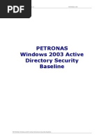 D30. Windows 2003 Active Directory Security Baselines