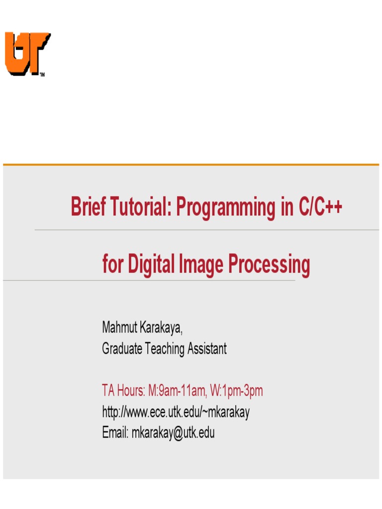 Programming Tutorial | PDF | Subroutine | C++