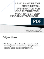 Reducing Cutting Tool Wear with Deep Cryogenic Treatment