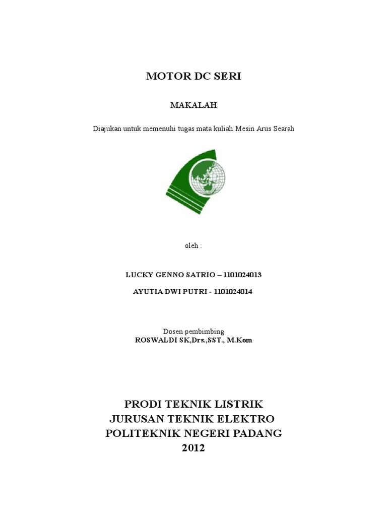 7 Makalah Motor Dc Seridoc