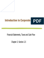 Introduction To Corporate Finance: Financial Statements, Taxes and Cash Flow Chapter 2: Section 2.5
