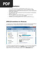 SPSS Installation PDF