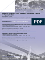 Numerical Study On Drying Shrinkage of Concrete Affected by Aggregate Size