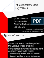 Weld Joint Geometry and Welding Symbols: Types of Welds Groove Welds Welding Technology Lee Co. ATC