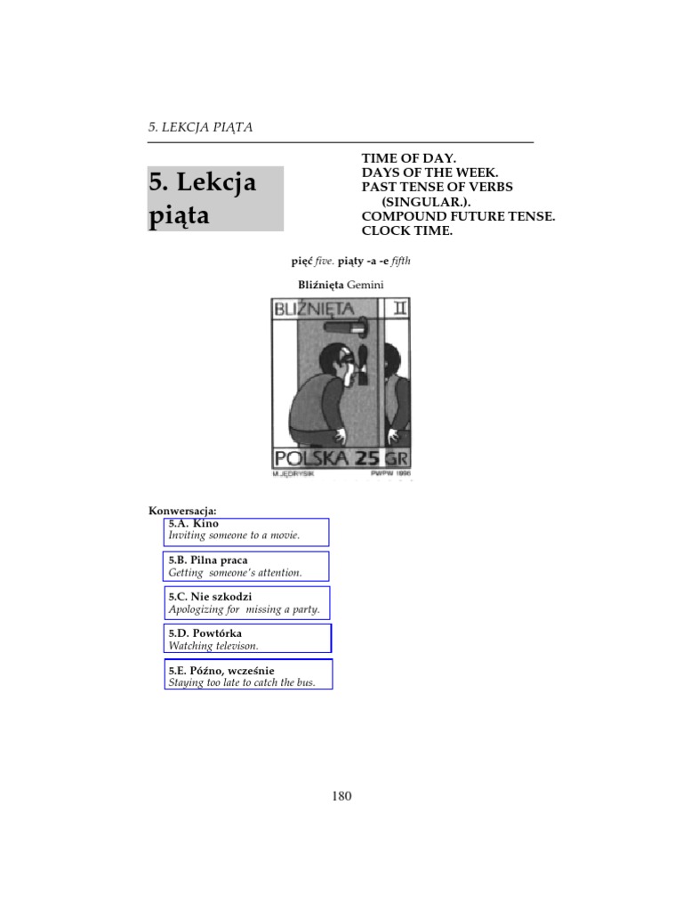 Polish Language Courses 5 | PDF