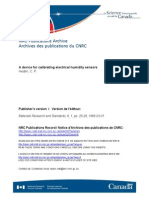 A Device for Calibrating Electrical Humidity Sensors