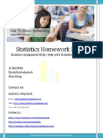 Statistics Homework Help