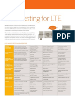 Aricent Solution Brief LTE Testing