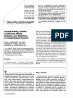 Physical Activity, Exercise, Physical Fitness: Definitions Distinctions For Health-Related Research