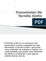 Transmisión de TornilloSinfín