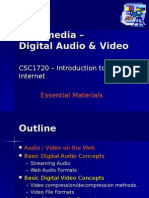 Multimedia - Digital Audio & Video