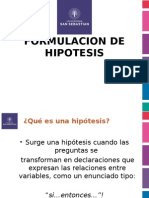 Formulación hipótesis investigación