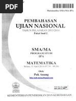 Pembahasan Soal Un Matematika Program Ipa Sma 2013 Paket 4