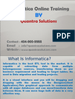 Informatica Training by Quontra Solutions