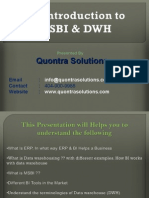 An Introduction to MSBI by Quontra Solutions