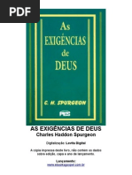 As Exigências De Deus - Charles H. Spurgeon