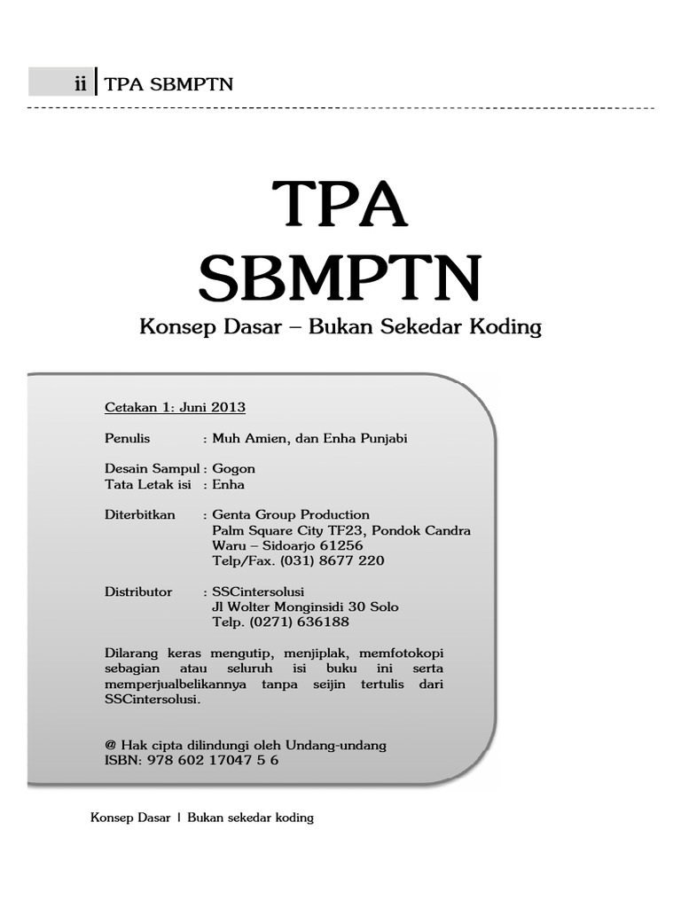 EBook Tpa Sbmptn